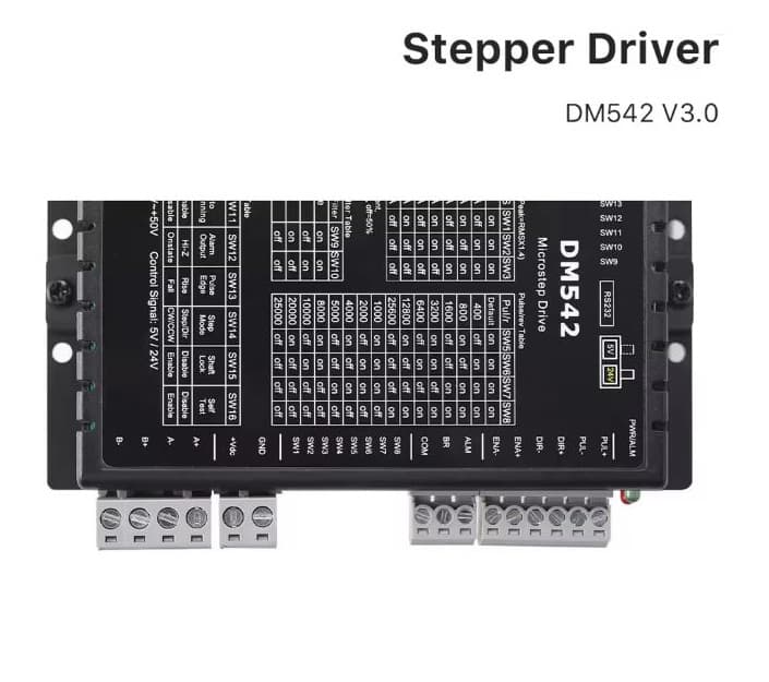DM542 V3.0 Digital Stepper Motor Driver for CNC Router, Laser & Automation Systems