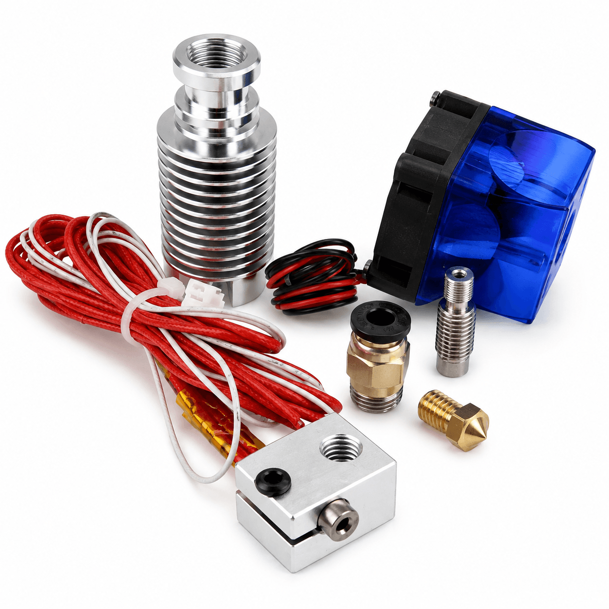 V6 j Head All Metal Hotend Bowden Extruder With Cooling Fan