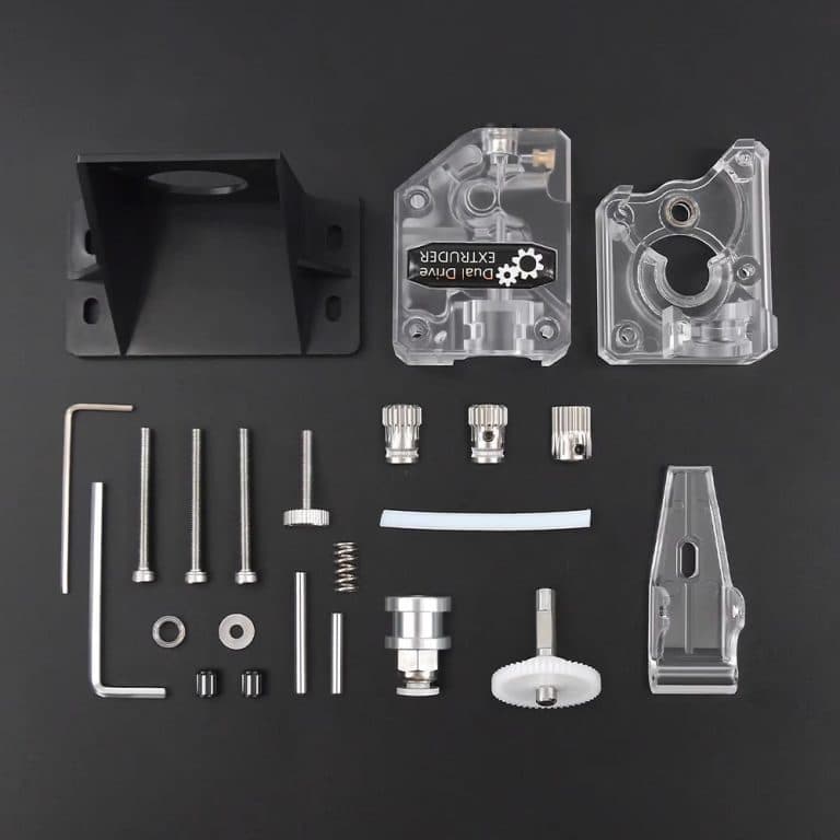 BMG mk8 Transparent Dual Gear Extruder