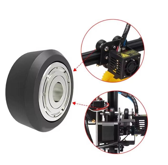 MR105ZZ 15mm POM Wheel with Bearing