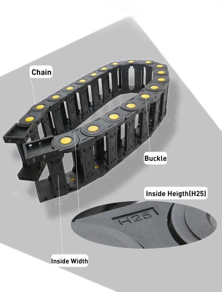 25x38 mm Cable Chain Drag Chain for CNC router