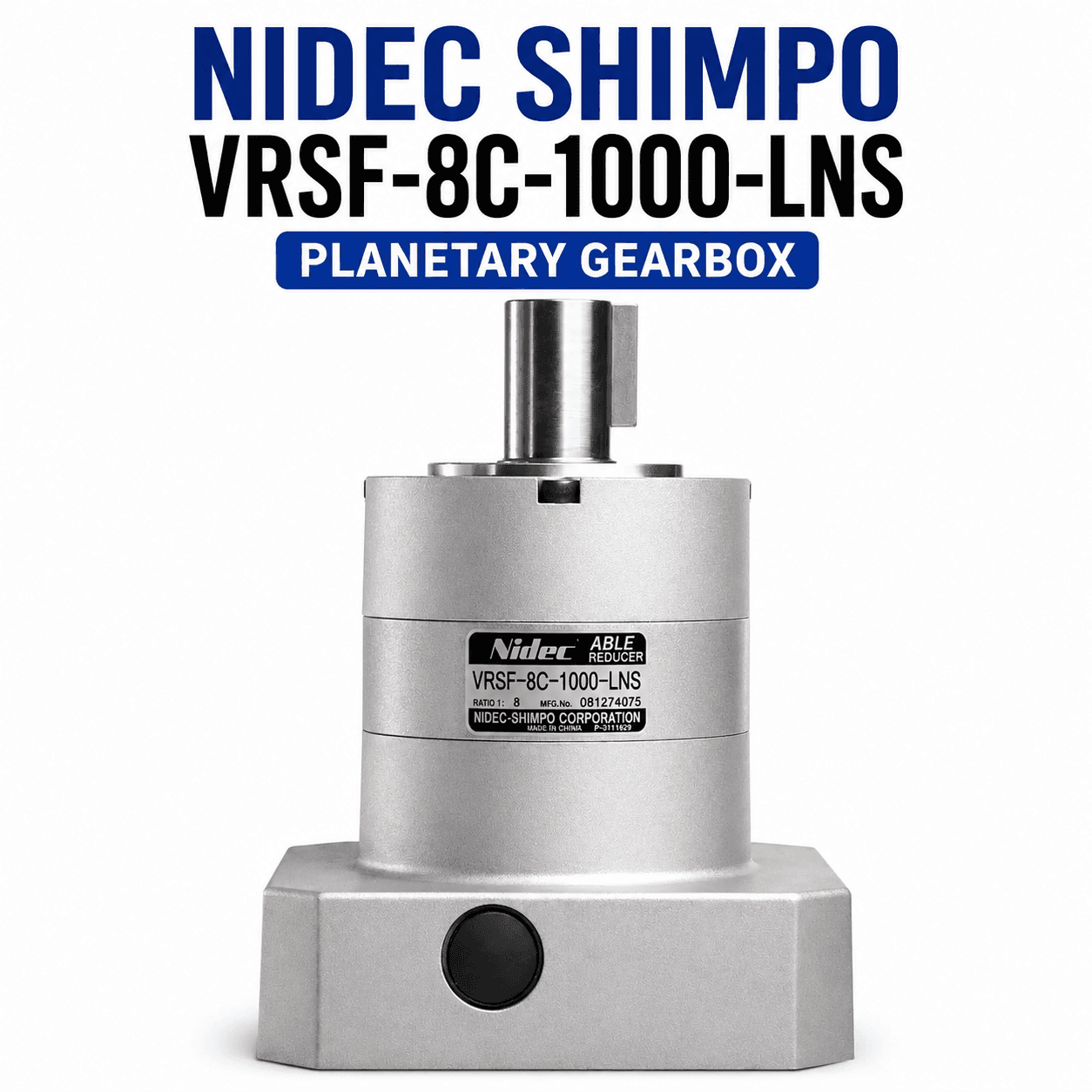 Nidec Shimpo VRSF-8C-1000-LNS Planetary Gearbox – High Precision Servo Reducer for CNC Machines