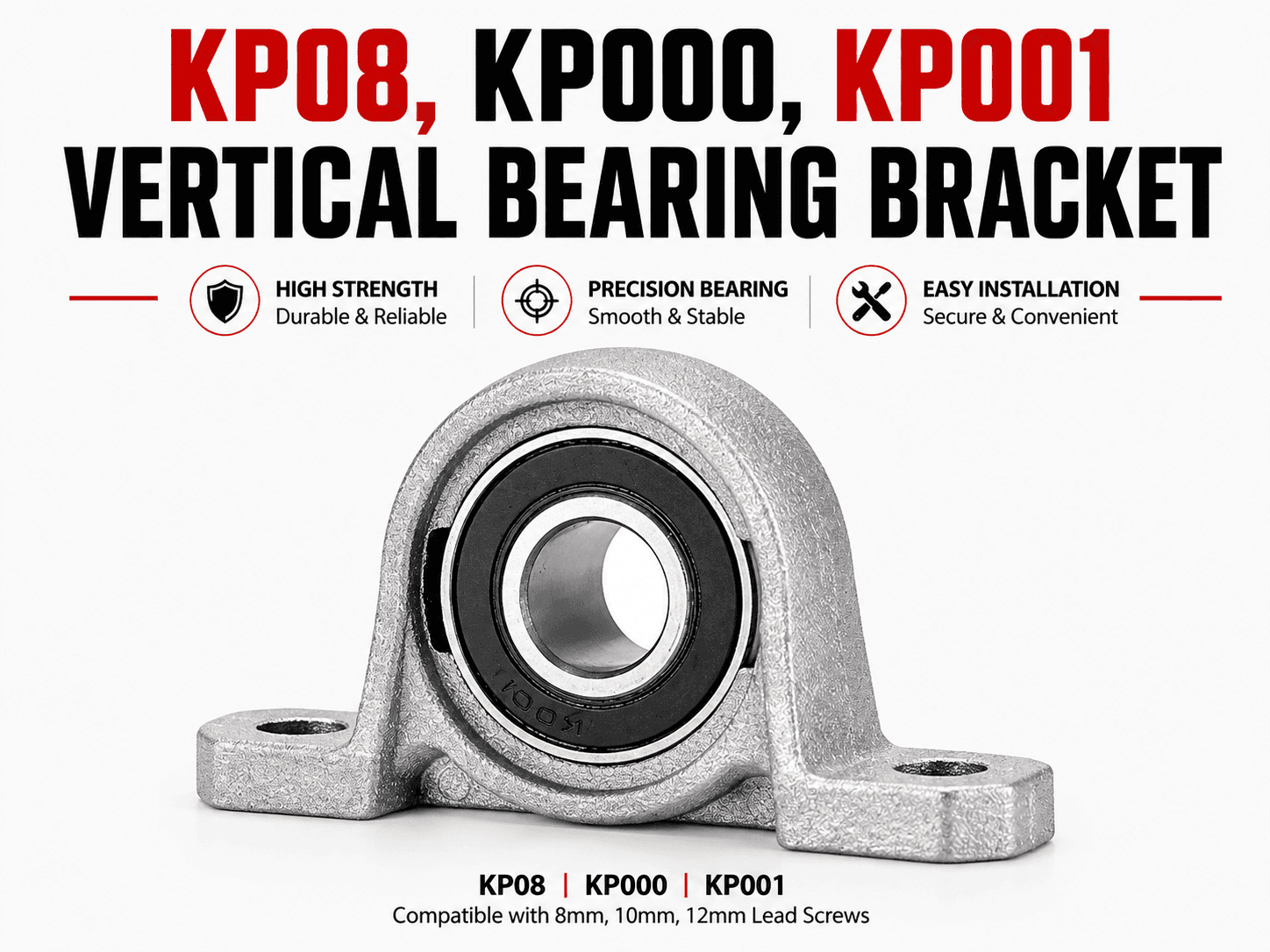 KP08 , KP000 , KP001 Vertical bearing Bracket