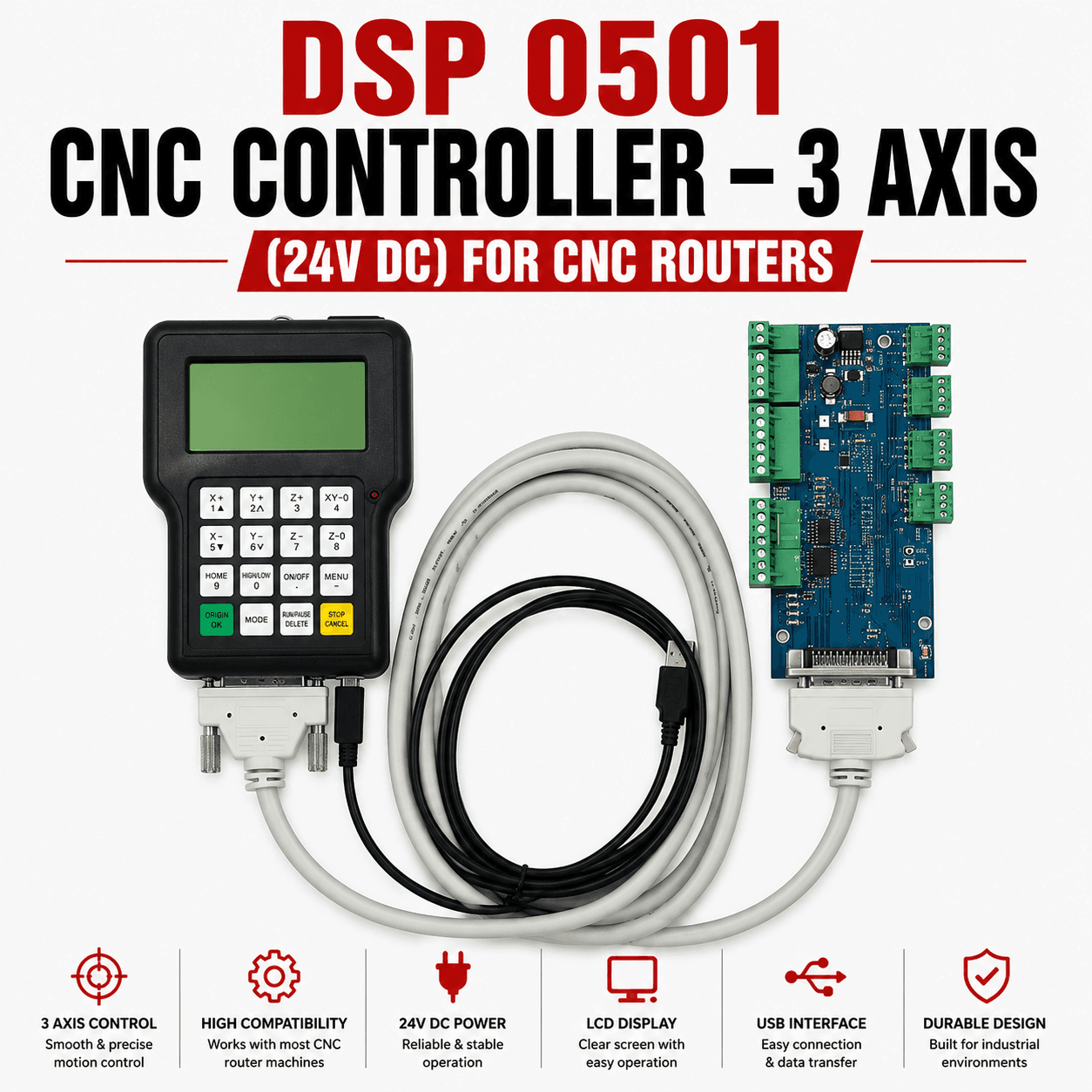 DSP 0501 CNC Controller – 3 Axis