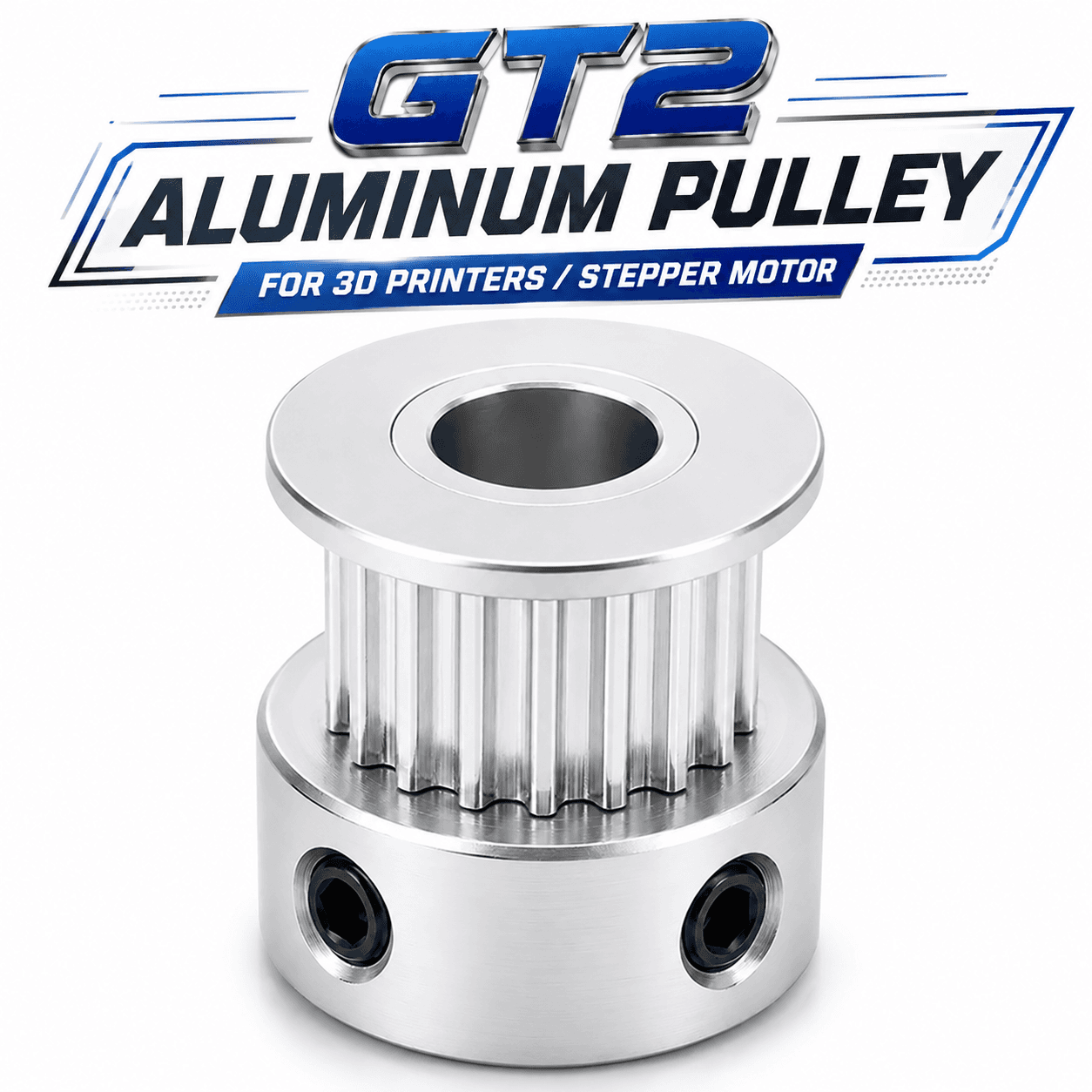 GT2 Aluminum Pulley for 3D Printers / Stepper Motor