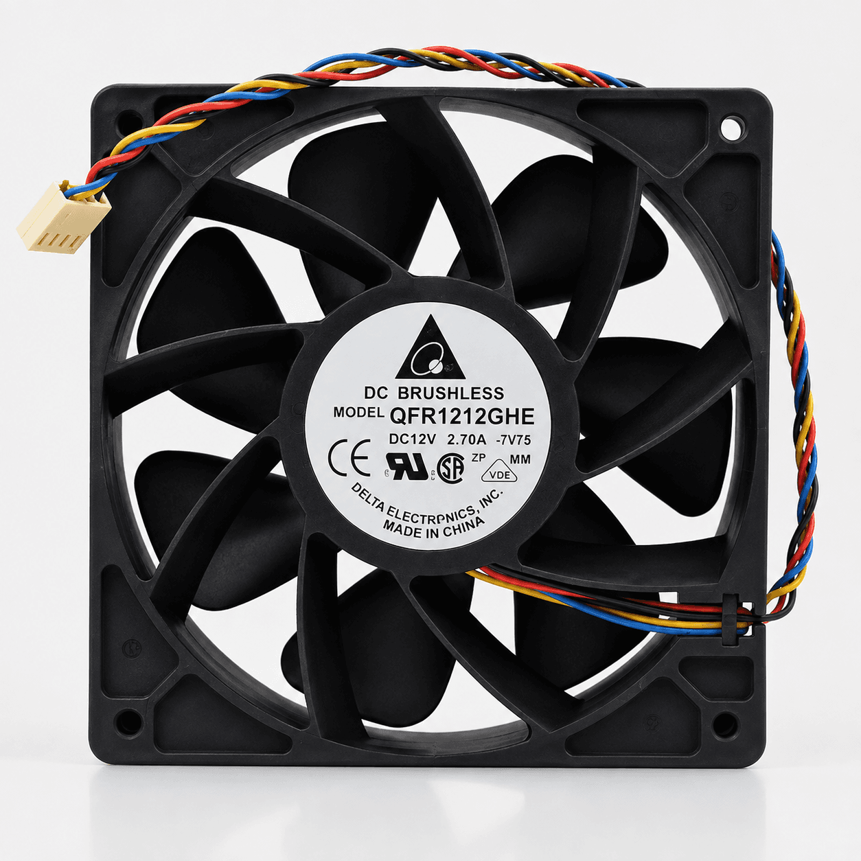 12V DC 2.70A 120x120x38mm HIGH SPEED 6000RPM HIGH PRECISION DOUBLE BALL BEARING OEM COOLING FAN