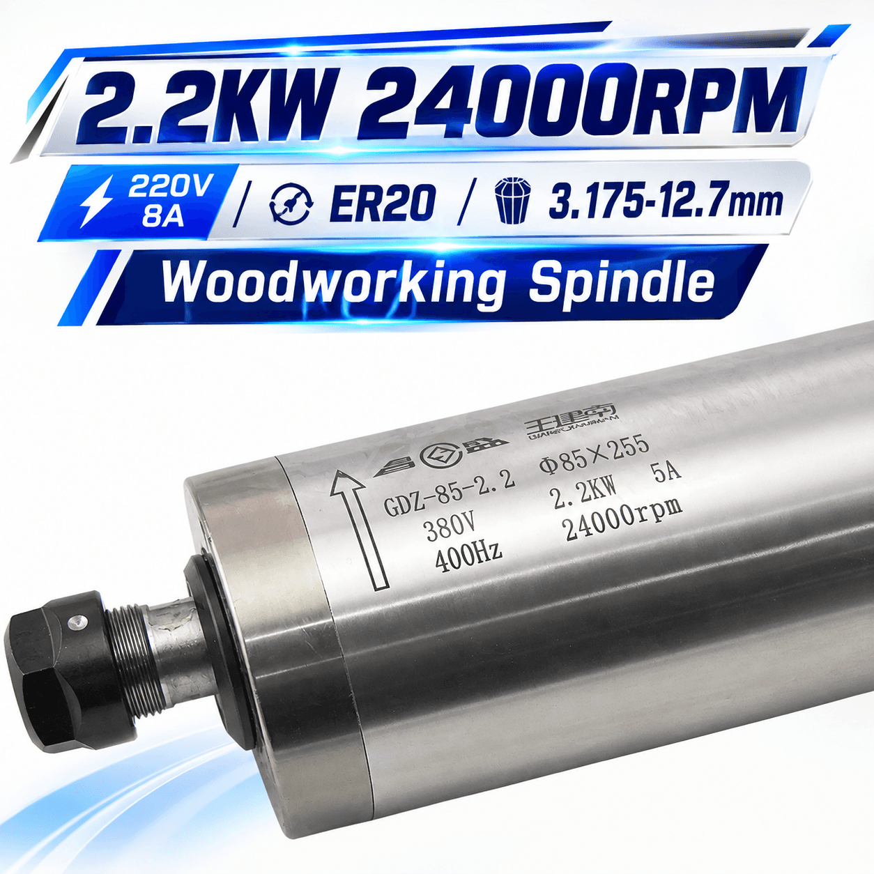 2.2kw Water Cooled Spindle