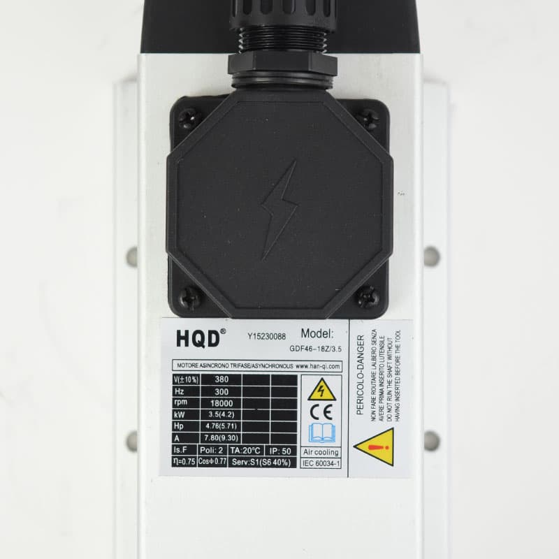 HQD 3.5kW ER25 Air-Cooled CNC Spindle Motor