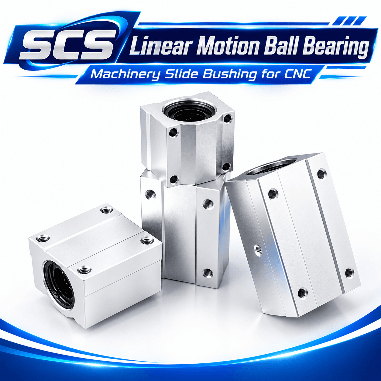SCS Linear Motion Ball Bearing Machinery Slide Bushing for CNC
