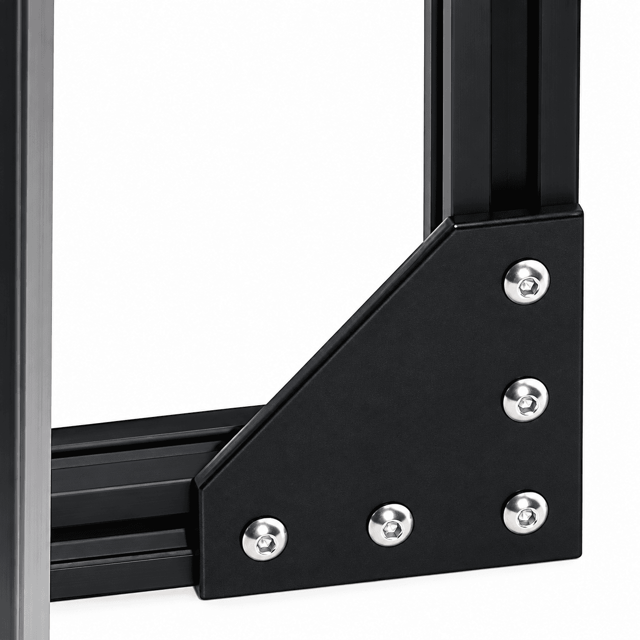 L Shape 2020 Aluminum Extrusion for 2020 Series Aluminum Profile Tee Joint Bracket Outside Joining Plate