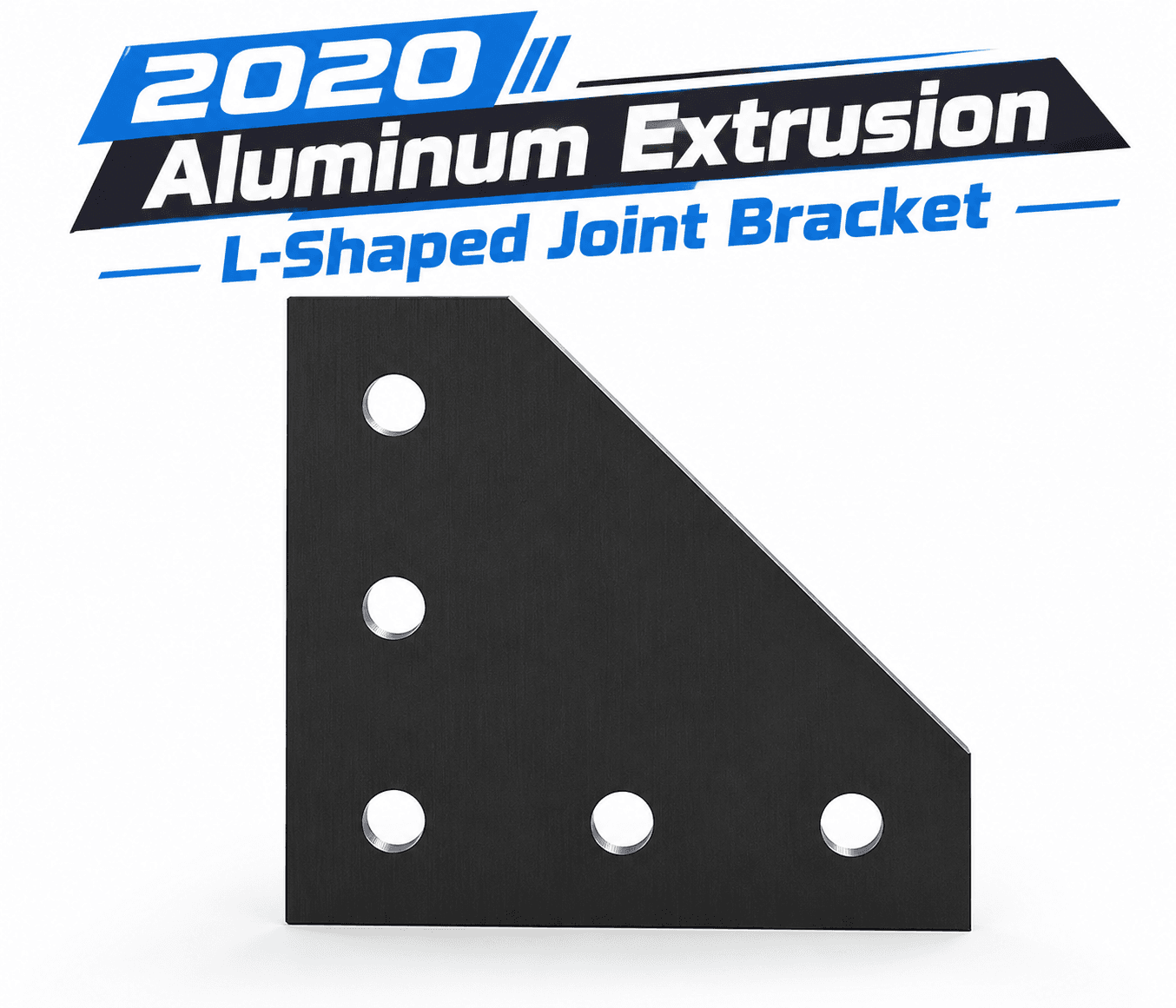 L Shape 2020 Aluminum Extrusion for 2020 Series Aluminum Profile Tee Joint Bracket Outside Joining Plate