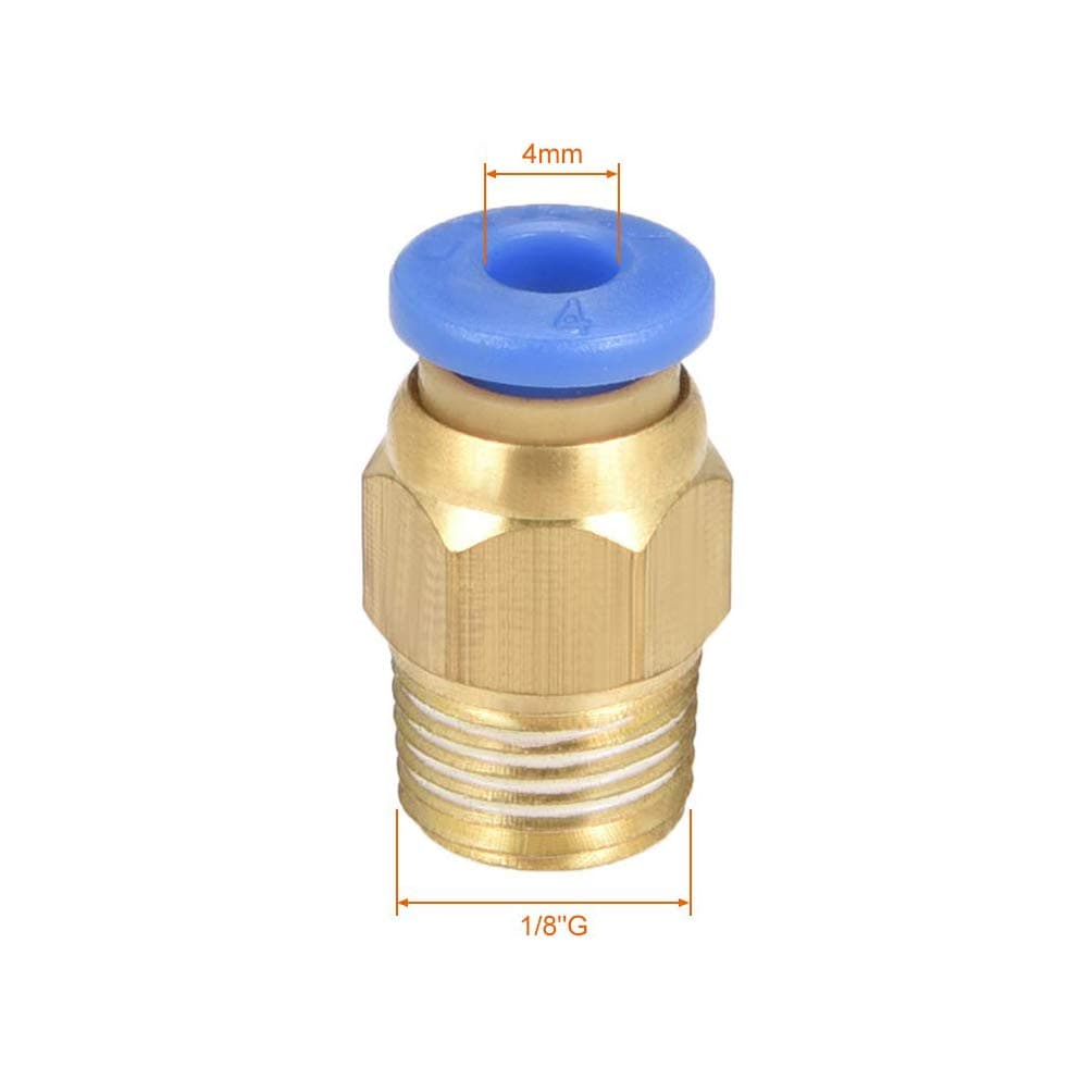 PC4-01 M10 Quick Coupler Straight Threaded Pneumatic Push In for Hotend Connection