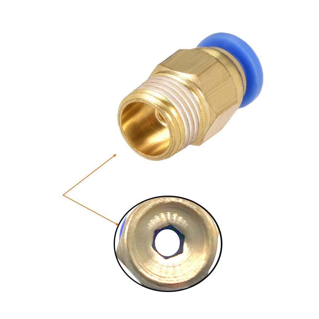 PC4-01 M10 Quick Coupler Straight Threaded Pneumatic Push In for Hotend Connection