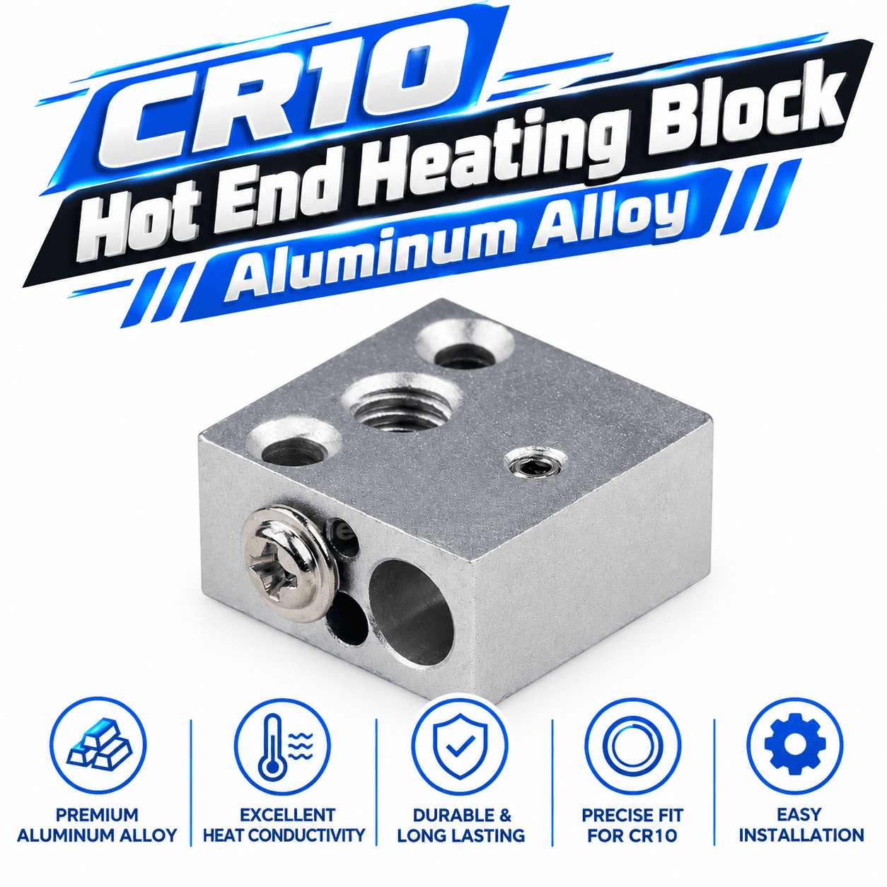 CR10 Hot End Heating Block Aluminum Alloy