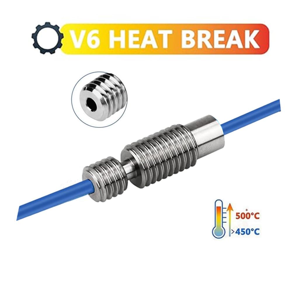 All-Metal Heatbreak Throat for V6 RepRap 3D Printer Hotend 1.75mm Filament