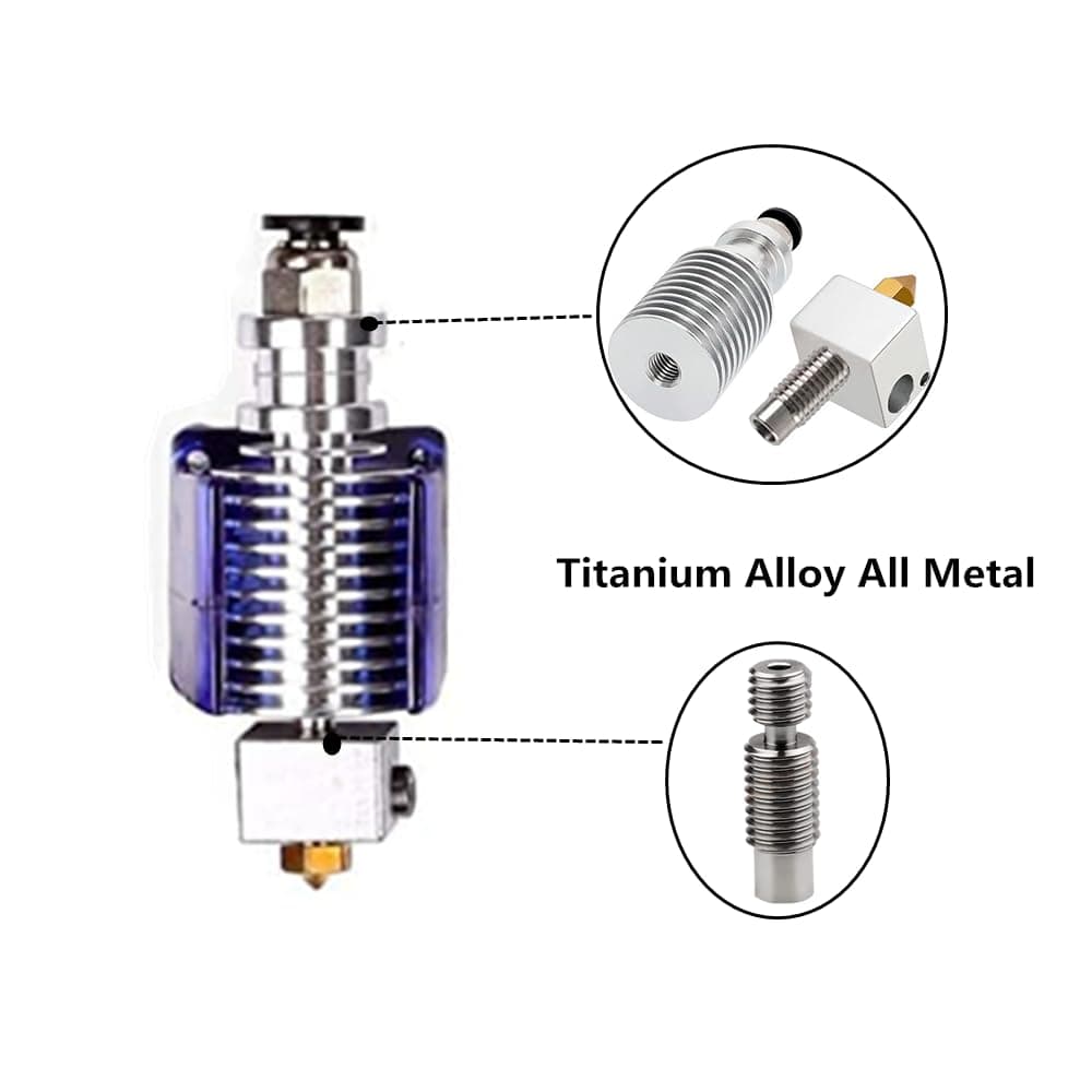 All-Metal Heatbreak Throat for V6 RepRap 3D Printer Hotend 1.75mm Filament