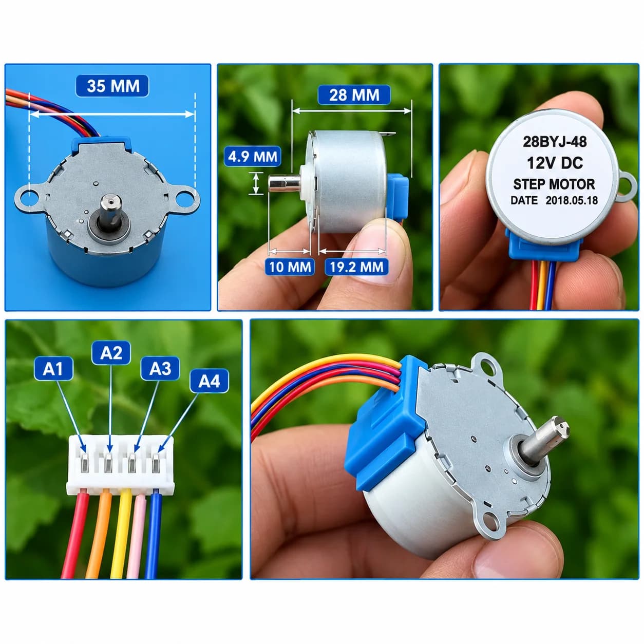 28BYJ-48 HQ Stepper Motor 5V & 12V gear stepper motor