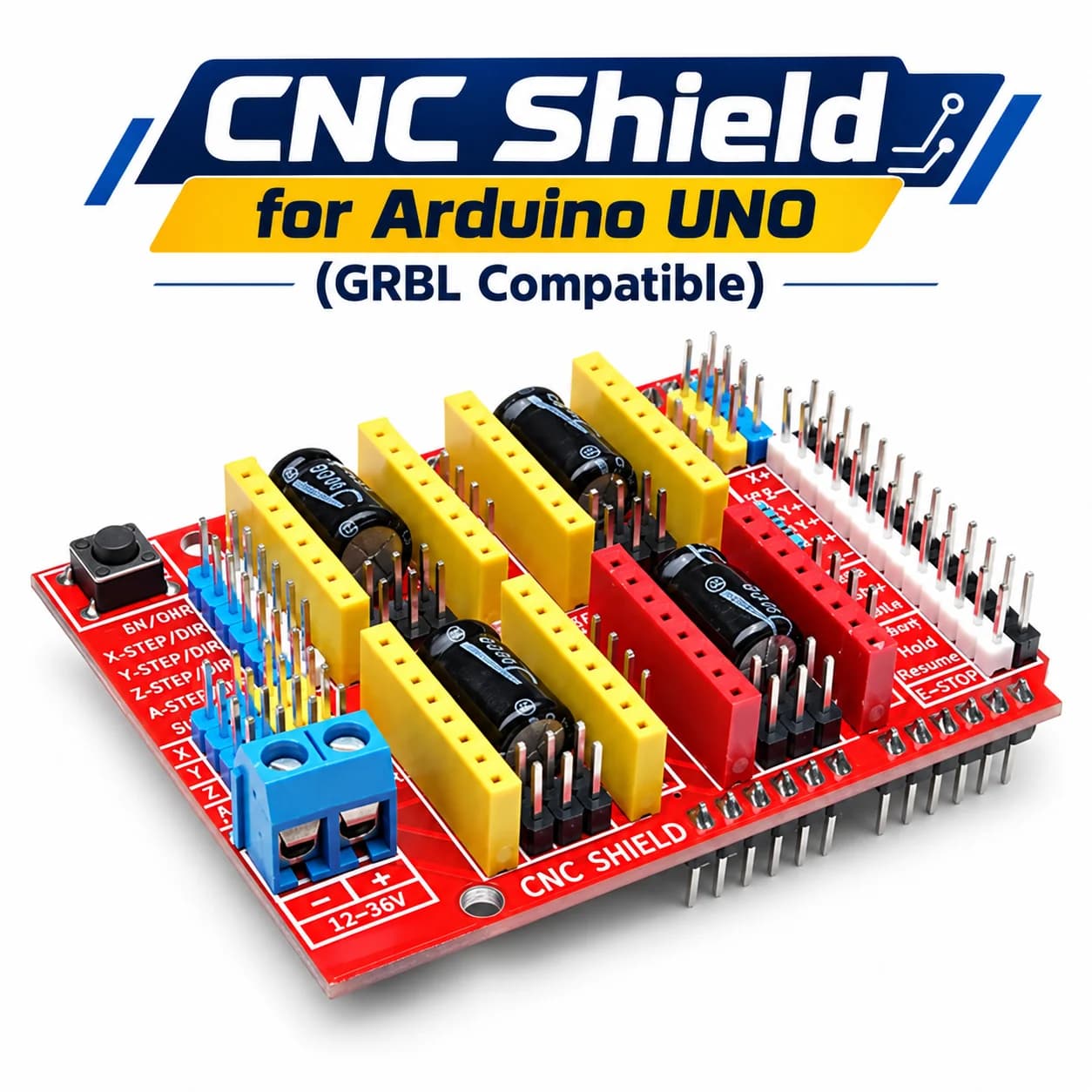 CNC Shield for Arduino UNO (GRBL Compatible)