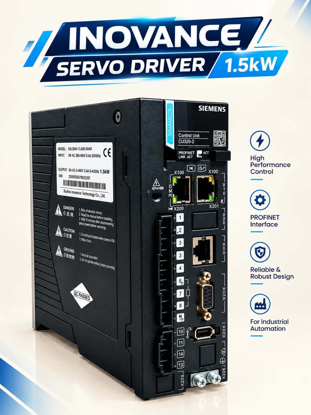 Inovance Servo Motor Driver 1.5kW