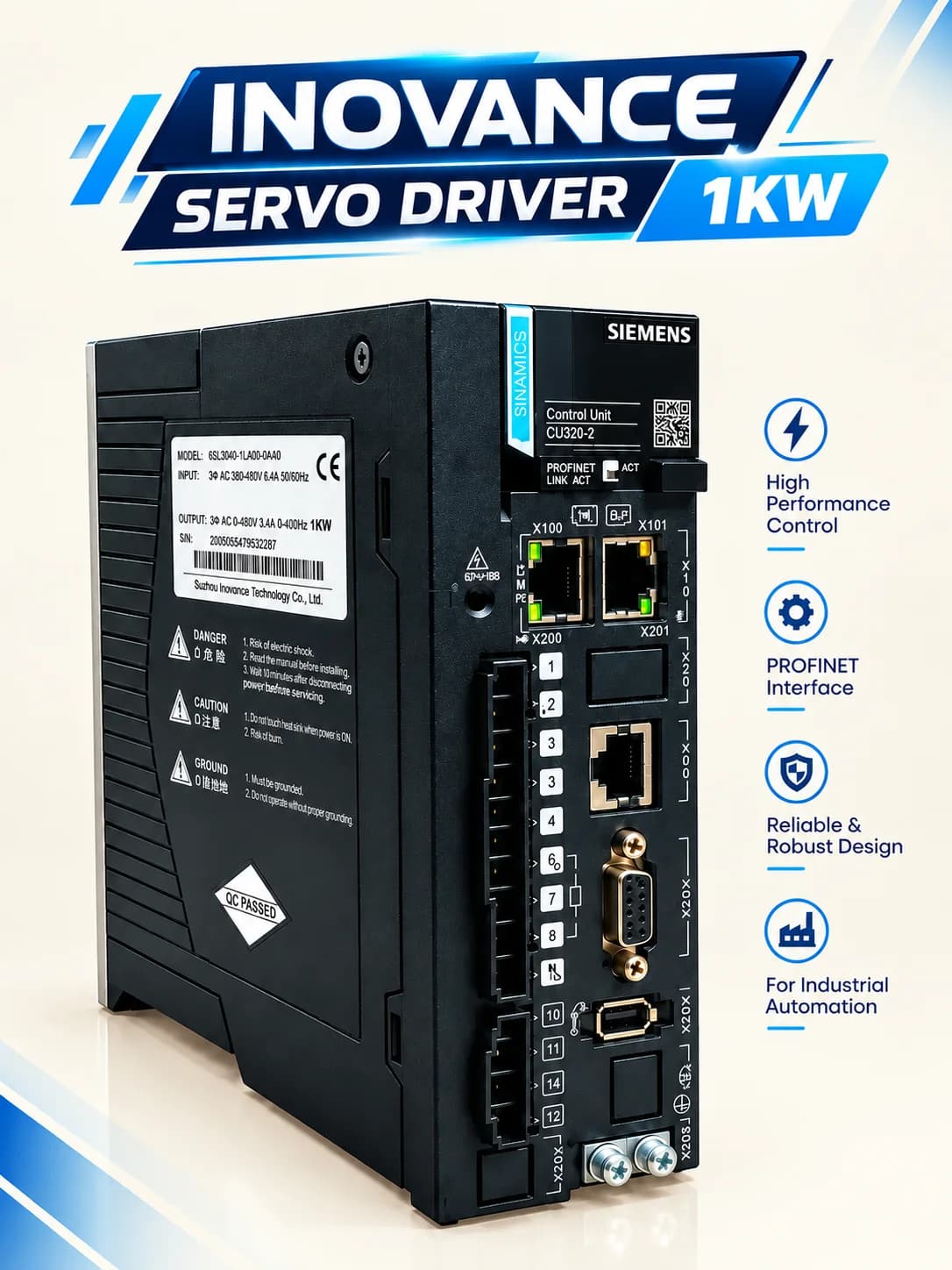 Inovance Servo Motor Driver 1kW