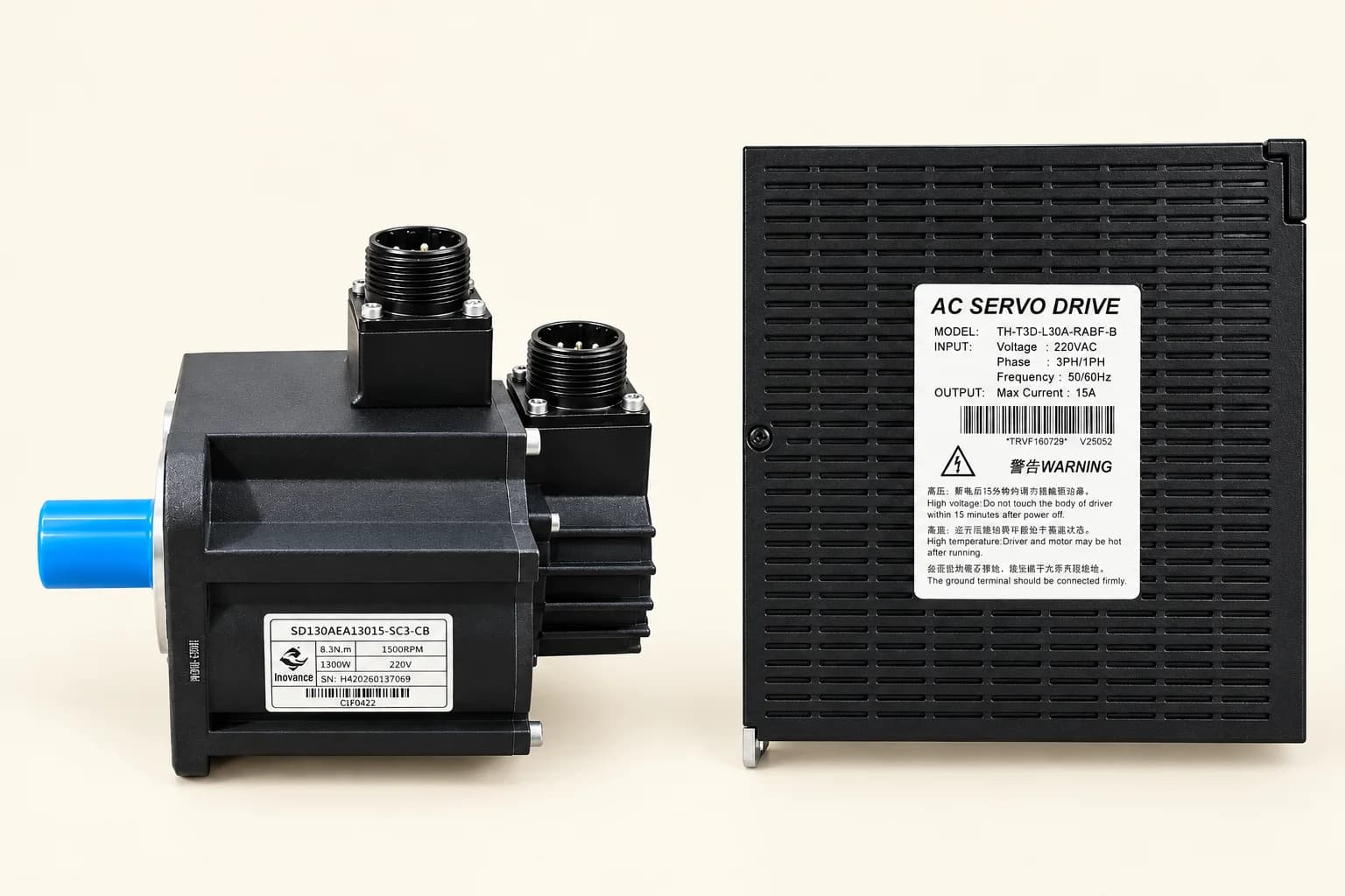 1300W AC servo Motor with drive